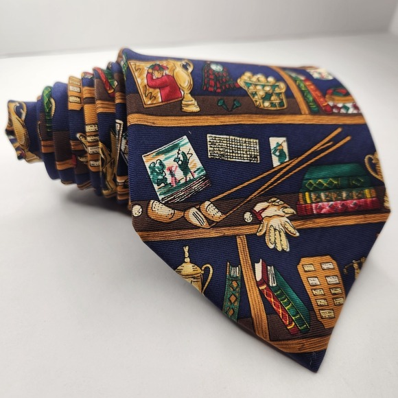 Alynn Neckwear Other - Men's 100% Silk Neck Tie Multi Color Golf Collection Sports Alynn Neckwear